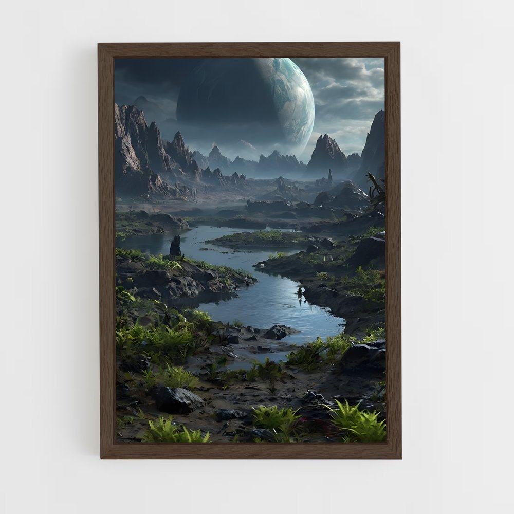 Poster Lac Étoilé – affiche Art spatial (vue 5)